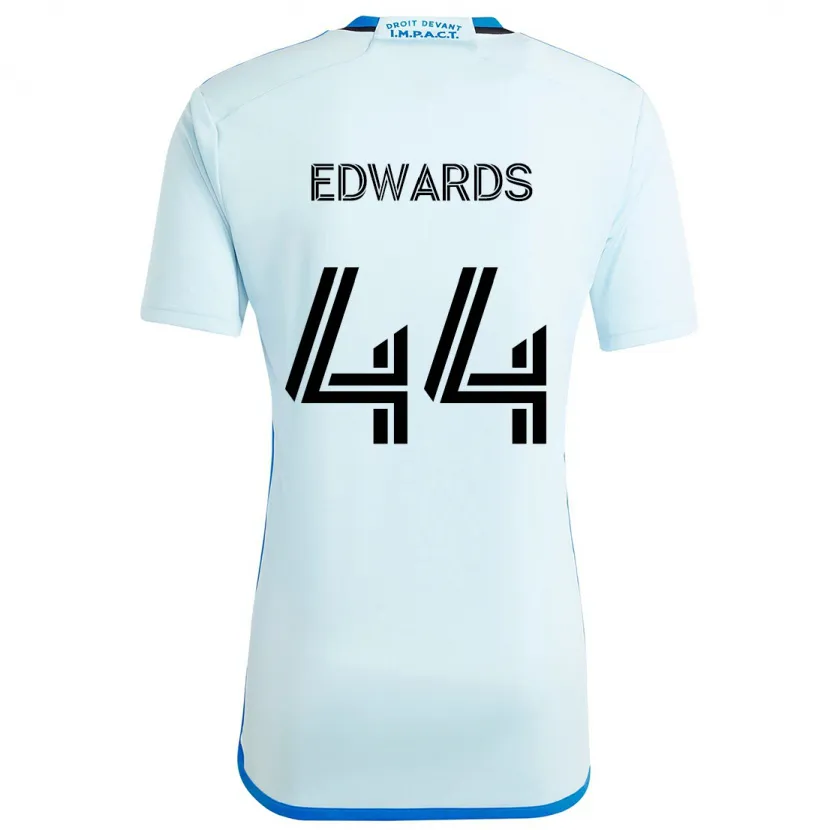 Danxen Niño Camiseta Raheem Edwards #44 Azul Hielo 2ª Equipación 2024/25 La Camisa