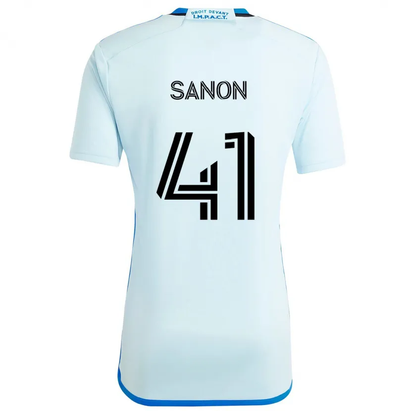 Danxen Niño Camiseta Jérémy Sanon #41 Azul Hielo 2ª Equipación 2024/25 La Camisa