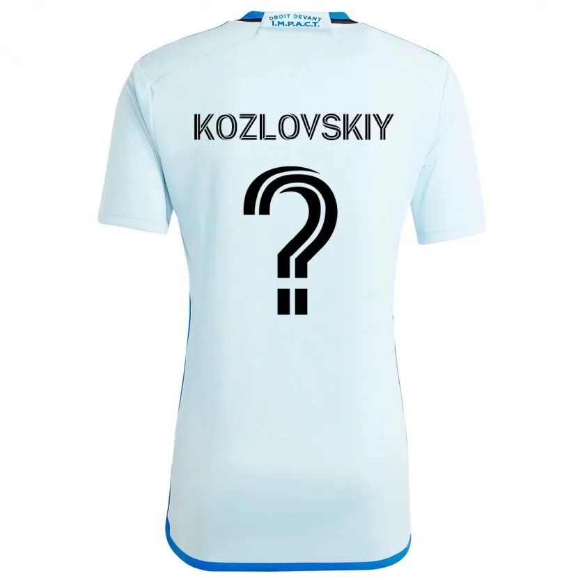 Danxen Niño Camiseta Sergei Kozlovskiy #0 Azul Hielo 2ª Equipación 2024/25 La Camisa