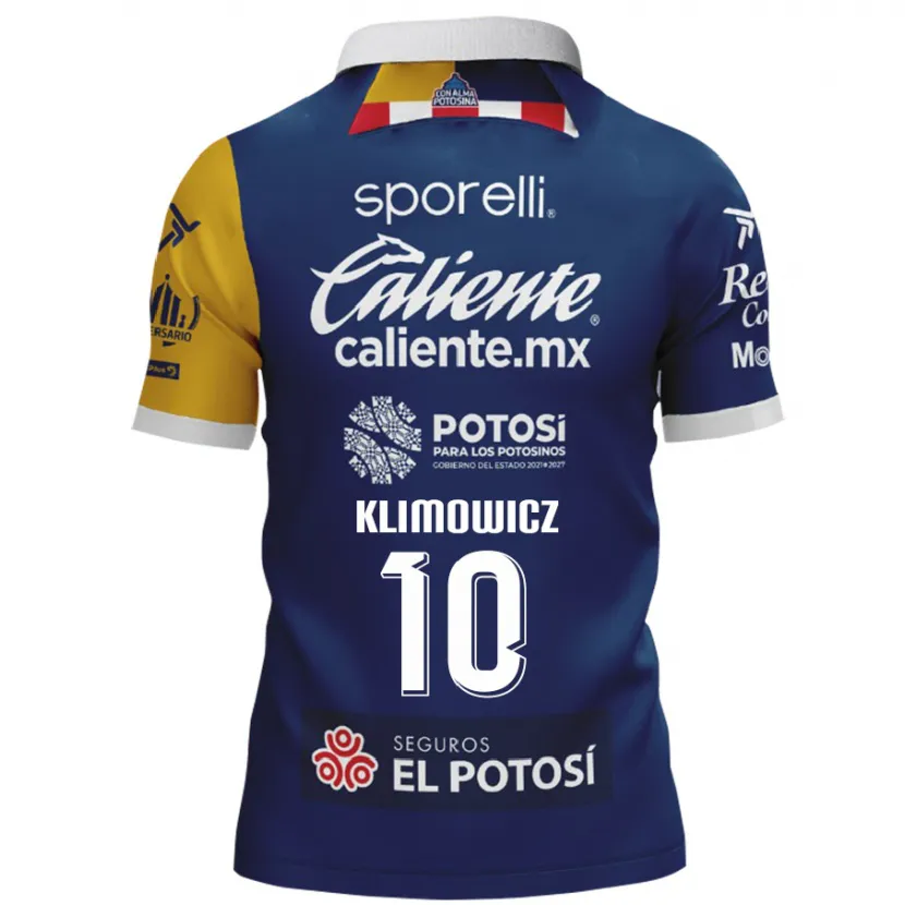 Danxen Niño Camiseta Mateo Klimowicz #10 Azul Amarillo 2ª Equipación 2024/25 La Camisa