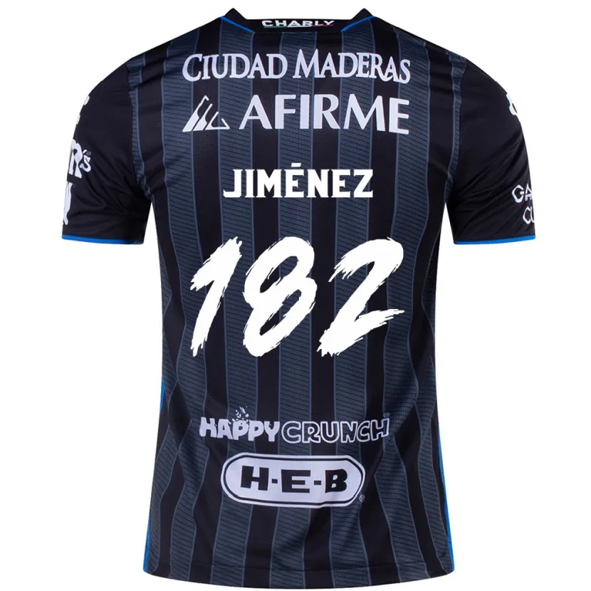 Danxen Niño Camiseta Carlos Jiménez #182 Blanco Negro 2ª Equipación 2024/25 La Camisa