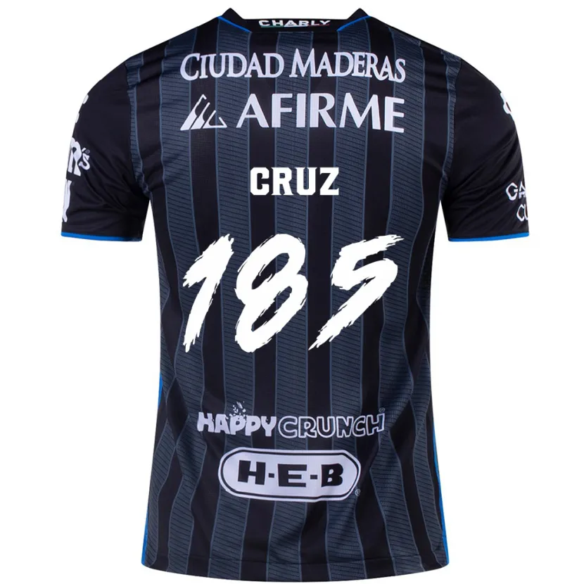 Danxen Niño Camiseta Axel Cruz #185 Blanco Negro 2ª Equipación 2024/25 La Camisa