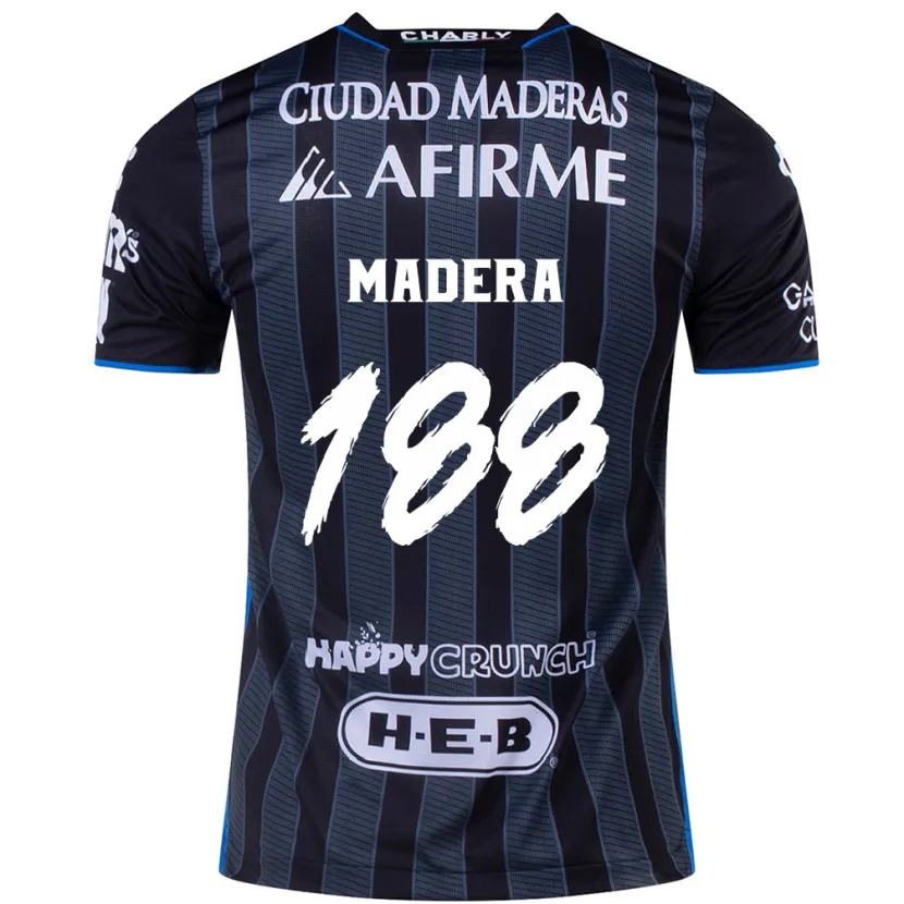 Danxen Niño Camiseta Héctor Madera #188 Blanco Negro 2ª Equipación 2024/25 La Camisa