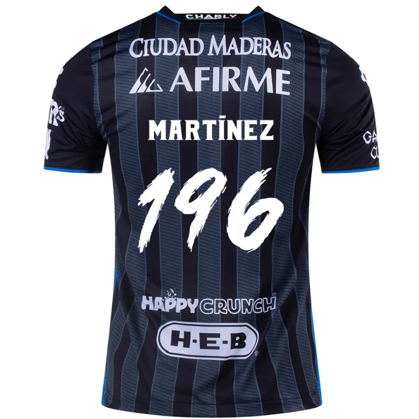 Danxen Niño Camiseta Diego Martínez #196 Blanco Negro 2ª Equipación 2024/25 La Camisa