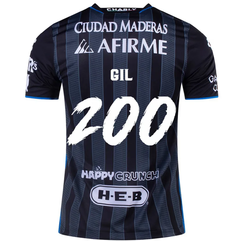 Danxen Niño Camiseta Gerardo Gil #200 Blanco Negro 2ª Equipación 2024/25 La Camisa