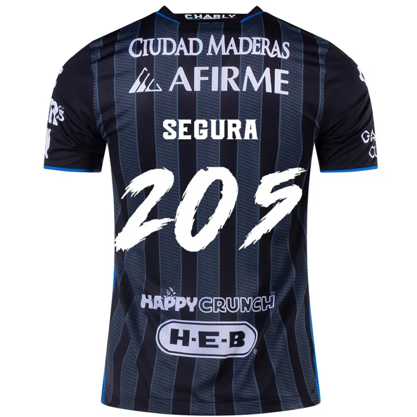 Danxen Niño Camiseta Mathías Segura #205 Blanco Negro 2ª Equipación 2024/25 La Camisa