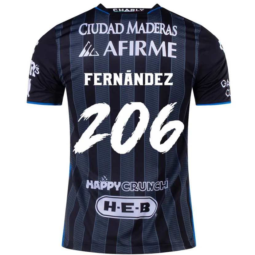 Danxen Niño Camiseta Erik Fernández #206 Blanco Negro 2ª Equipación 2024/25 La Camisa