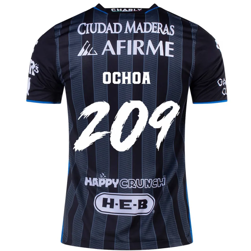 Danxen Niño Camiseta José Ochoa #209 Blanco Negro 2ª Equipación 2024/25 La Camisa