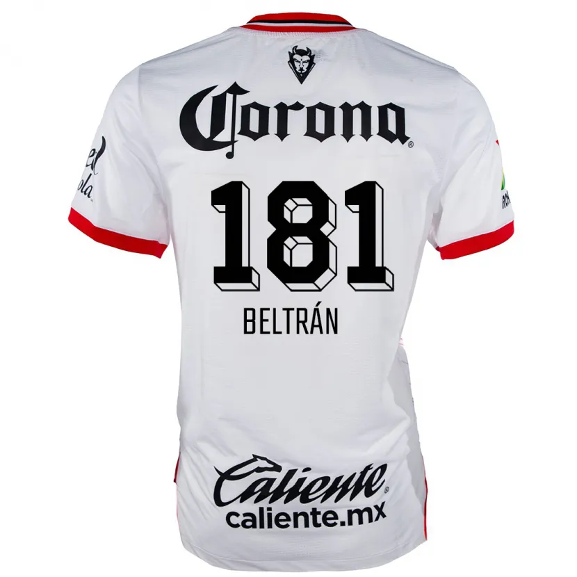 Danxen Niño Camiseta Ronaldo Beltrán #181 Blanco Rojo 2ª Equipación 2024/25 La Camisa