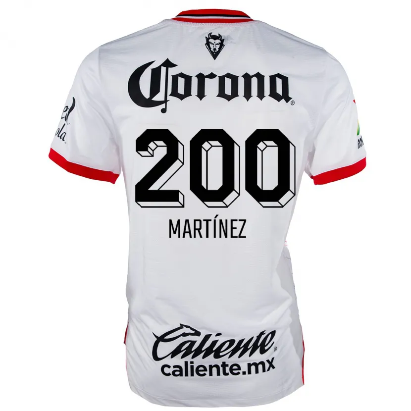 Danxen Niño Camiseta Edgar Martínez #200 Blanco Rojo 2ª Equipación 2024/25 La Camisa