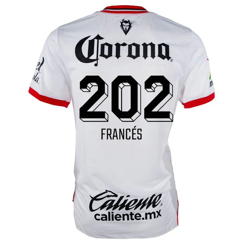 Danxen Niño Camiseta Lenin Francés #202 Blanco Rojo 2ª Equipación 2024/25 La Camisa