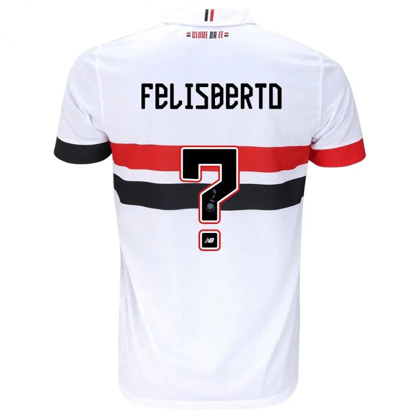 Danxen Hombre Camiseta Igor Felisberto #0 Blanco Rojo Negro 1ª Equipación 2024/25 La Camisa