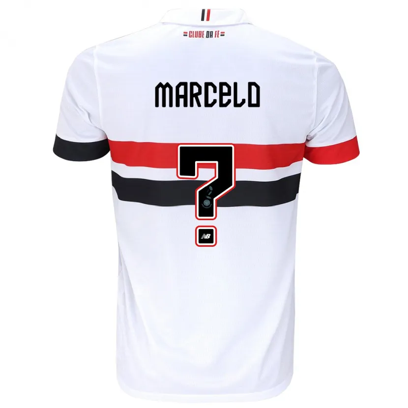 Danxen Hombre Camiseta Marcelo #0 Blanco Rojo Negro 1ª Equipación 2024/25 La Camisa