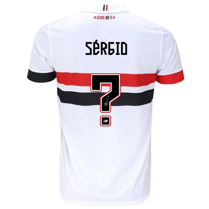 Danxen Hombre Camiseta Paulo Sérgio #0 Blanco Rojo Negro 1ª Equipación 2024/25 La Camisa