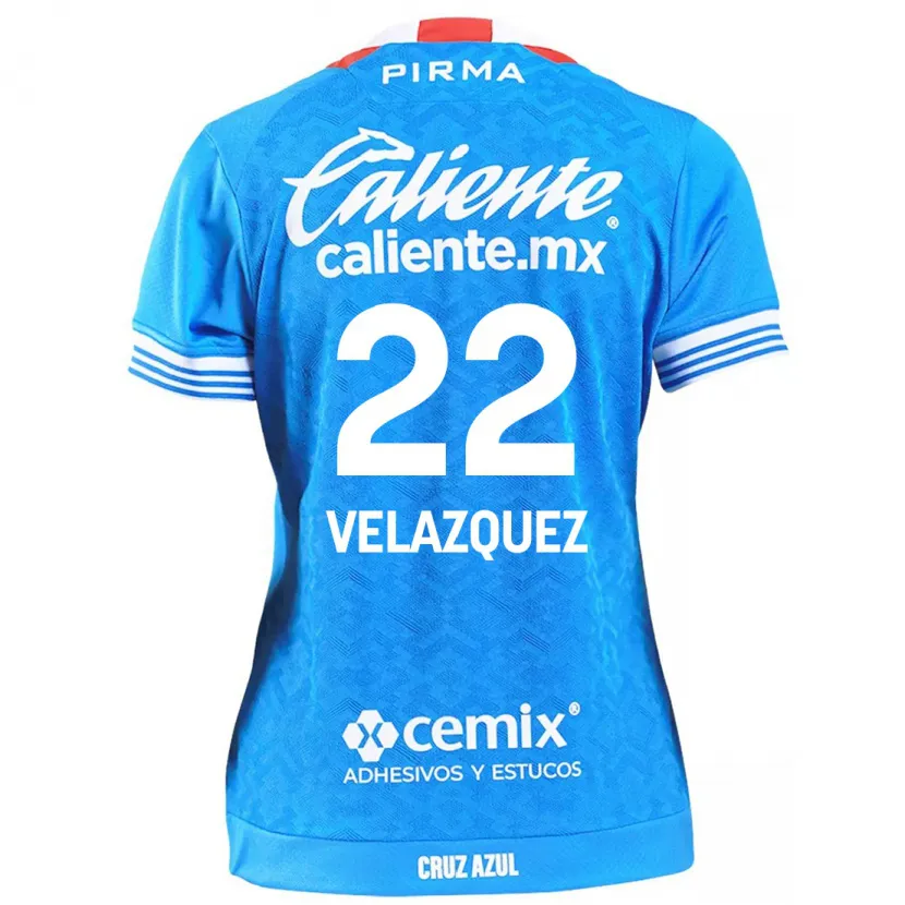 Danxen Hombre Camiseta Hireri Velazquez #22 Cielo Azul 1ª Equipación 2024/25 La Camisa