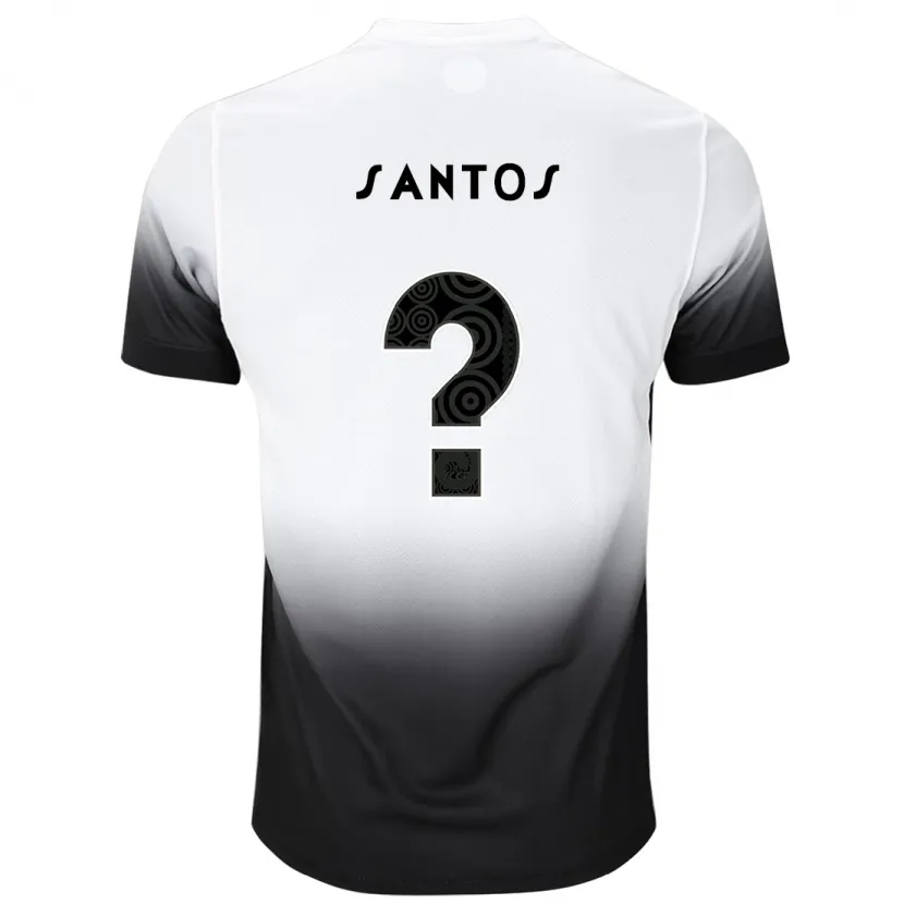 Danxen Hombre Camiseta Renato Santos #0 Blanco Negro 1ª Equipación 2024/25 La Camisa