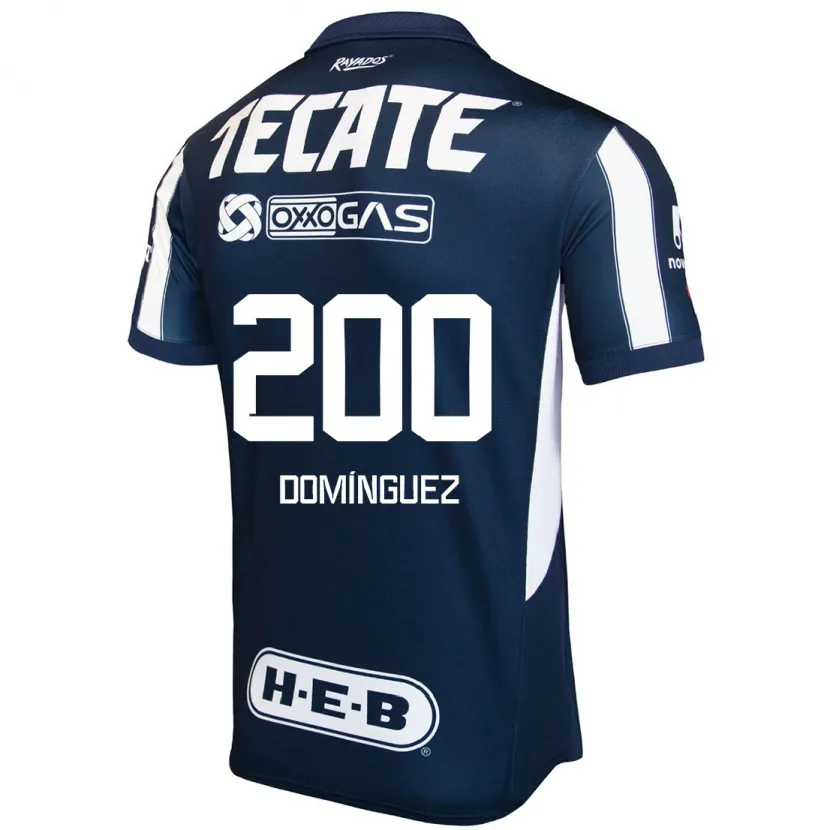 Danxen Hombre Camiseta Joel Domínguez #200 Azul Rojo Blanco 1ª Equipación 2024/25 La Camisa