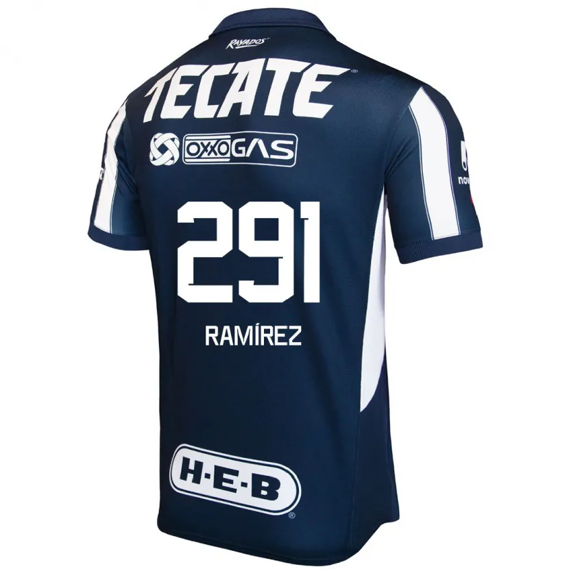 Danxen Hombre Camiseta Fabián Ramírez #291 Azul Rojo Blanco 1ª Equipación 2024/25 La Camisa