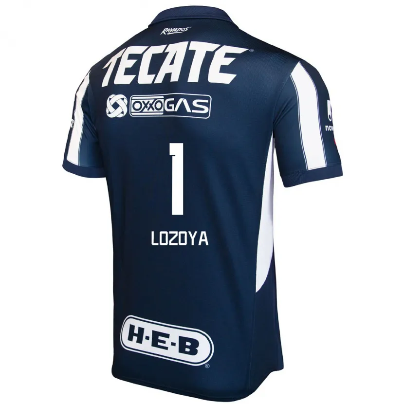 Danxen Hombre Camiseta Claudia Lozoya #1 Azul Rojo Blanco 1ª Equipación 2024/25 La Camisa