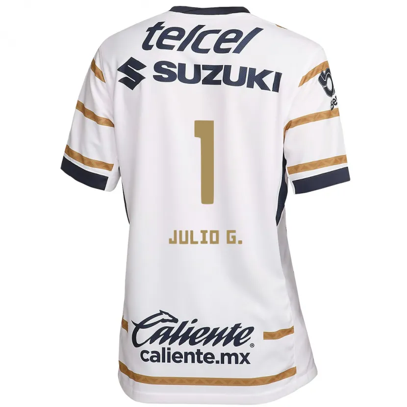 Danxen Hombre Camiseta Julio González #1 Obsidiana Blanca 1ª Equipación 2024/25 La Camisa