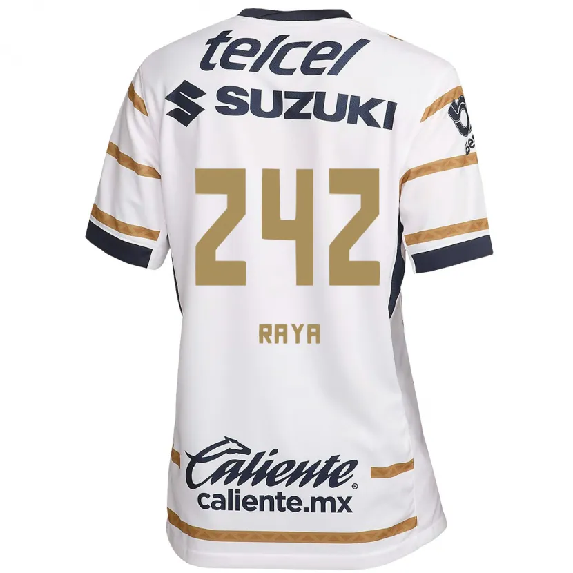 Danxen Hombre Camiseta Félix Raya #242 Obsidiana Blanca 1ª Equipación 2024/25 La Camisa