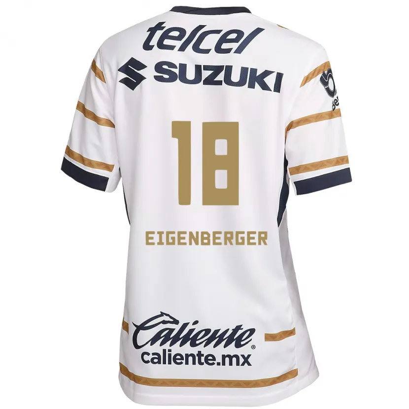 Danxen Hombre Camiseta Chandra Eigenberger #18 Obsidiana Blanca 1ª Equipación 2024/25 La Camisa