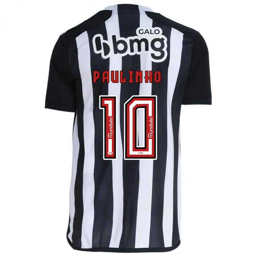 Danxen Hombre Camiseta Paulinho #10 Blanco Negro 1ª Equipación 2024/25 La Camisa