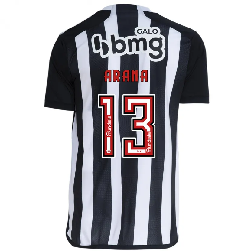 Danxen Hombre Camiseta Guilherme Arana #13 Blanco Negro 1ª Equipación 2024/25 La Camisa