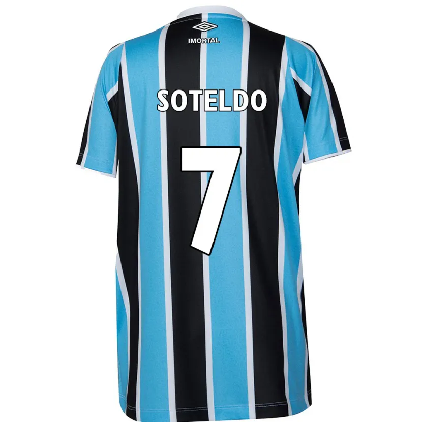 Danxen Hombre Camiseta Yeferson Soteldo #7 Azul Negro Blanco 1ª Equipación 2024/25 La Camisa