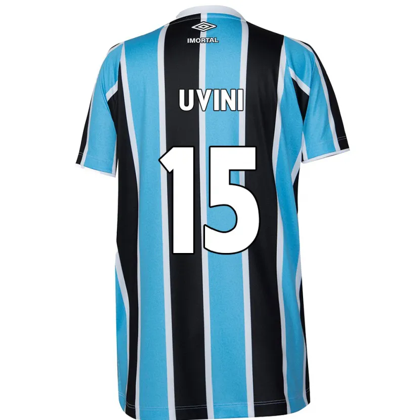 Danxen Hombre Camiseta Bruno Uvini #15 Azul Negro Blanco 1ª Equipación 2024/25 La Camisa