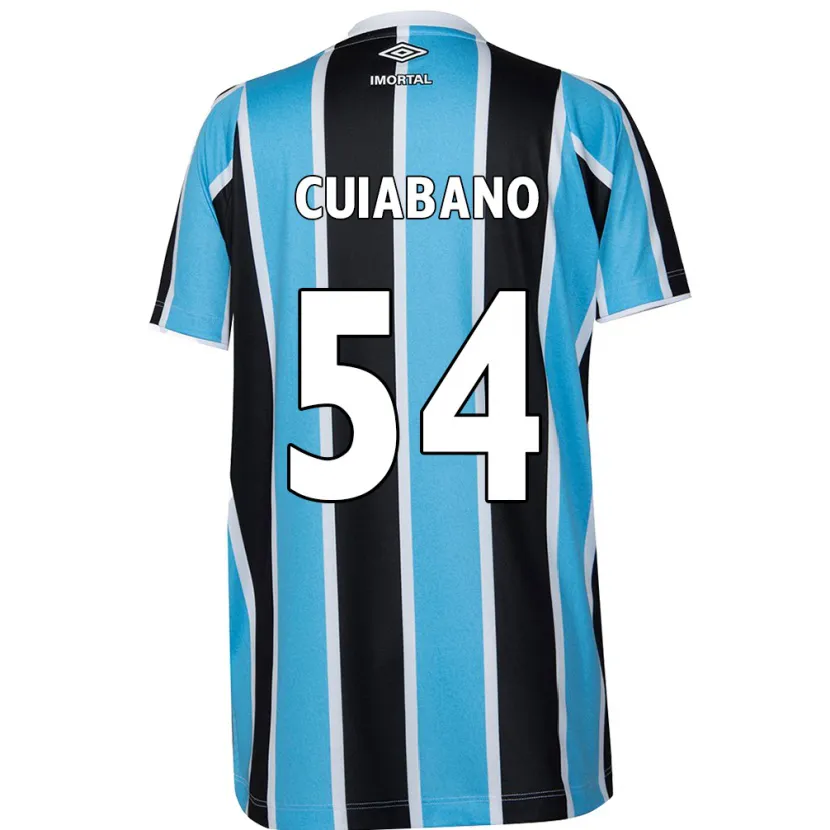 Danxen Hombre Camiseta Cuiabano #54 Azul Negro Blanco 1ª Equipación 2024/25 La Camisa