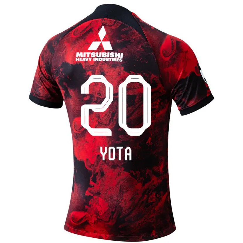 Danxen Hombre Camiseta Yota Sato #20 Negro Rojo 1ª Equipación 2024/25 La Camisa