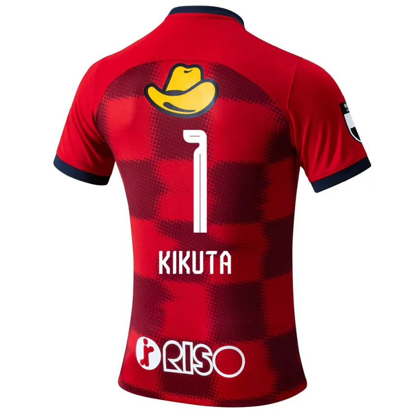 Danxen Hombre Camiseta Shuto Kikuta #1 Rojo Azul Blanco 1ª Equipación 2024/25 La Camisa