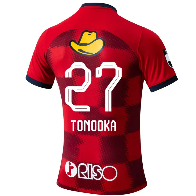 Danxen Hombre Camiseta Ryota Tonooka #27 Rojo Azul Blanco 1ª Equipación 2024/25 La Camisa