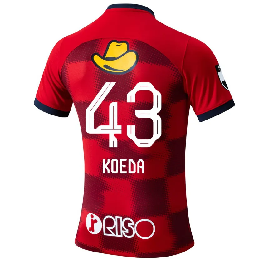 Danxen Hombre Camiseta Gemma Koeda #43 Rojo Azul Blanco 1ª Equipación 2024/25 La Camisa