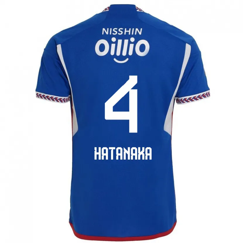 Danxen Hombre Camiseta Shinnosuke Hatanaka #4 Azul Blanco Rojo 1ª Equipación 2024/25 La Camisa