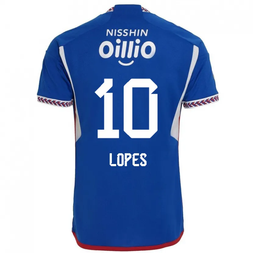 Danxen Hombre Camiseta Anderson Lopes #10 Azul Blanco Rojo 1ª Equipación 2024/25 La Camisa