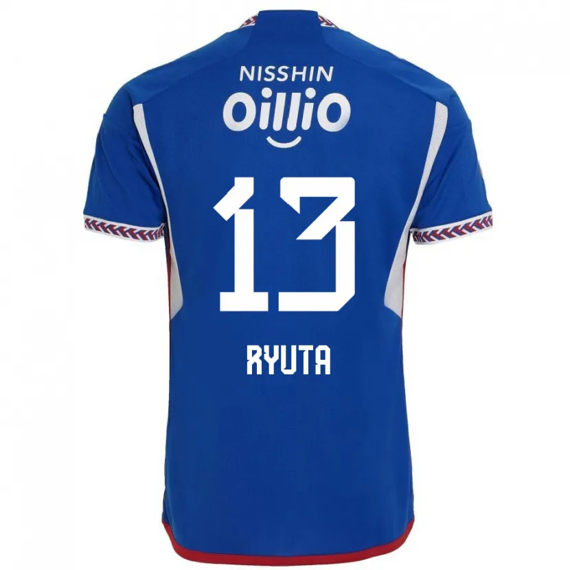 Danxen Hombre Camiseta Ryuta Koike #13 Azul Blanco Rojo 1ª Equipación 2024/25 La Camisa