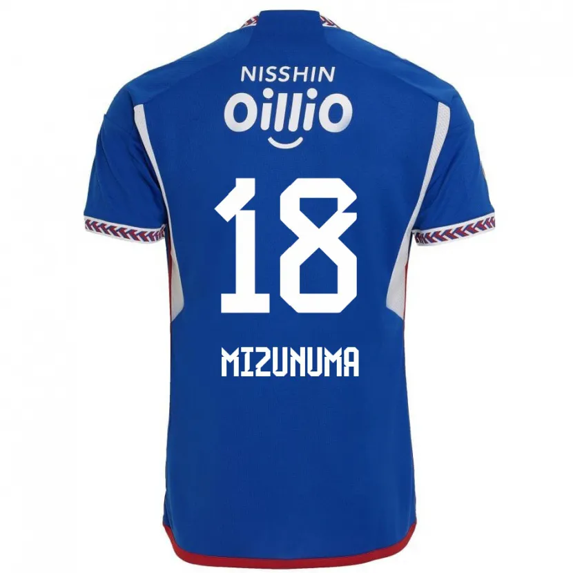 Danxen Hombre Camiseta Kota Mizunuma #18 Azul Blanco Rojo 1ª Equipación 2024/25 La Camisa