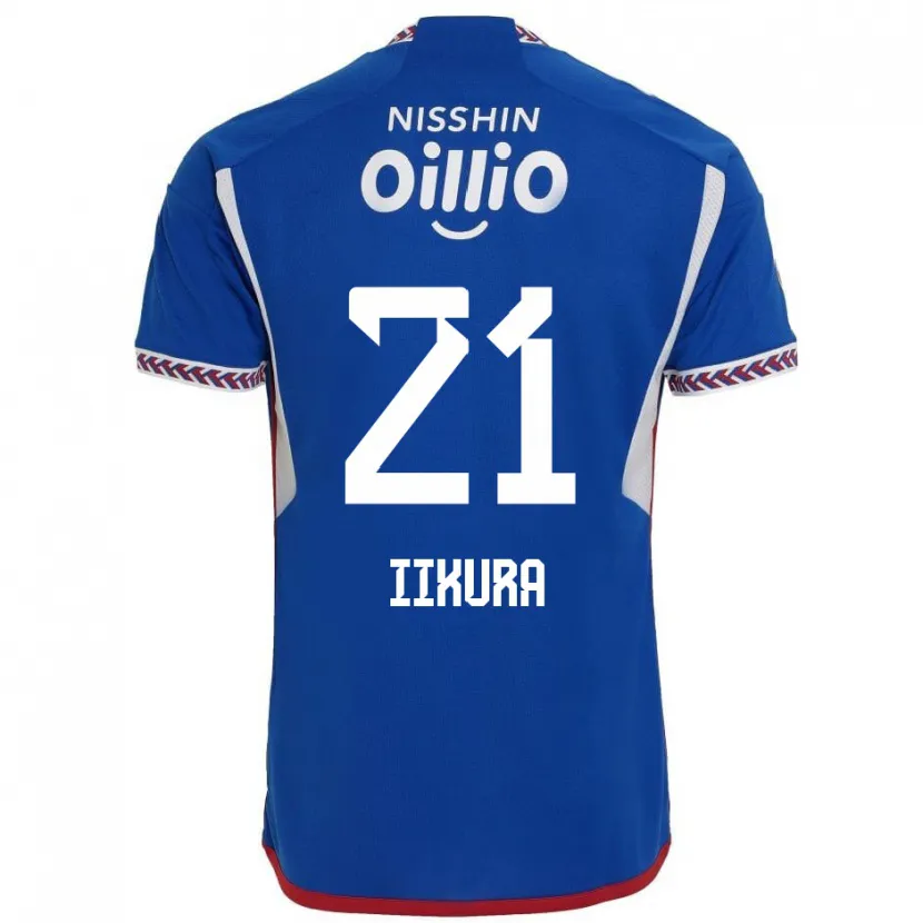 Danxen Hombre Camiseta Hiroki Iikura #21 Azul Blanco Rojo 1ª Equipación 2024/25 La Camisa