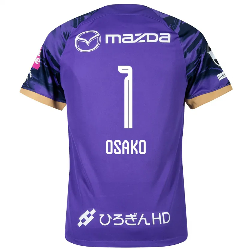 Danxen Hombre Camiseta Keisuke Osako #1 Púrpura Blanco 1ª Equipación 2024/25 La Camisa