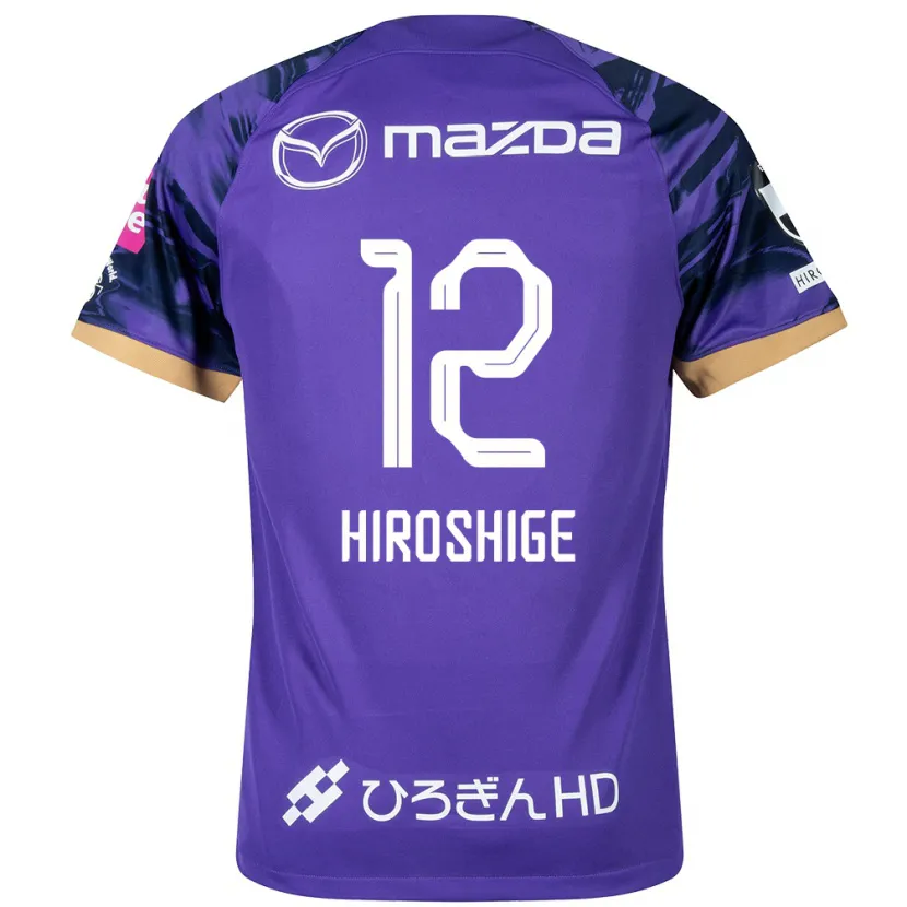 Danxen Hombre Camiseta Soma Hiroshige #12 Púrpura Blanco 1ª Equipación 2024/25 La Camisa