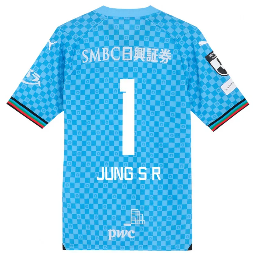 Danxen Hombre Camiseta Sung-Ryong Jung #1 Azul Celeste 1ª Equipación 2024/25 La Camisa