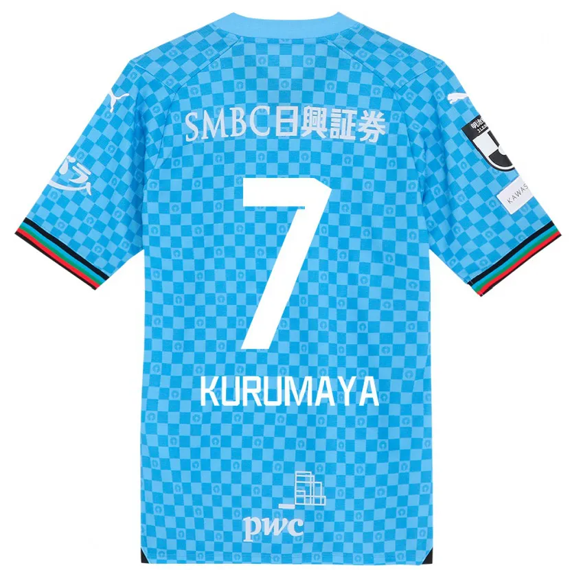 Danxen Hombre Camiseta Shintaro Kurumaya #7 Azul Celeste 1ª Equipación 2024/25 La Camisa