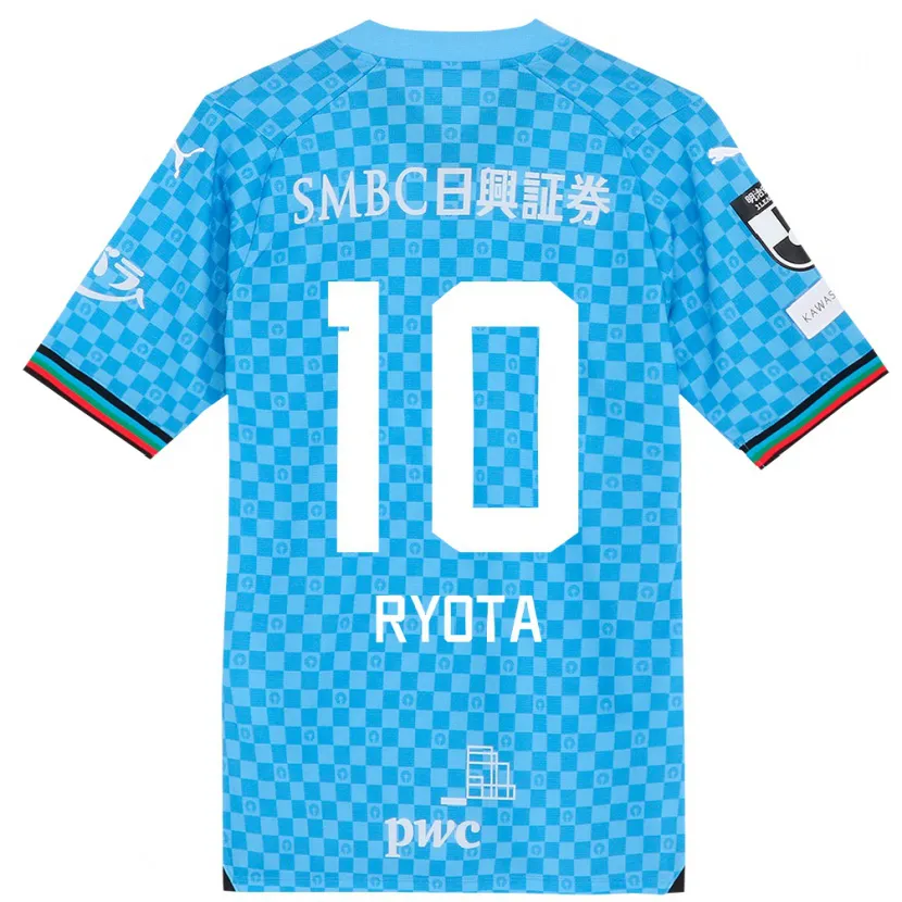 Danxen Hombre Camiseta Ryota Oshima #10 Azul Celeste 1ª Equipación 2024/25 La Camisa