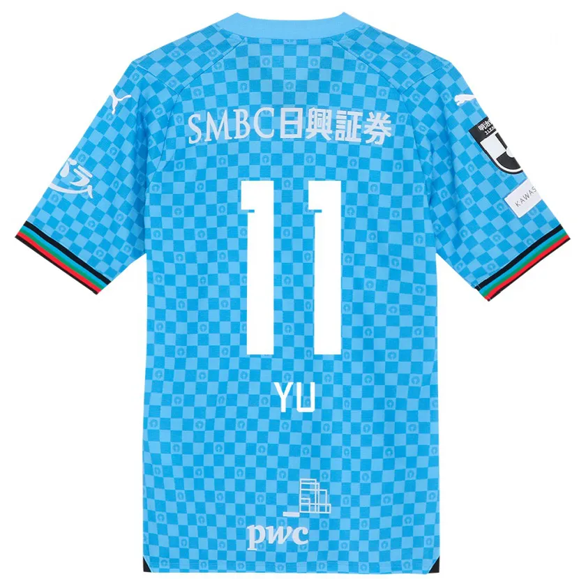 Danxen Hombre Camiseta Yu Kobayashi #11 Azul Celeste 1ª Equipación 2024/25 La Camisa