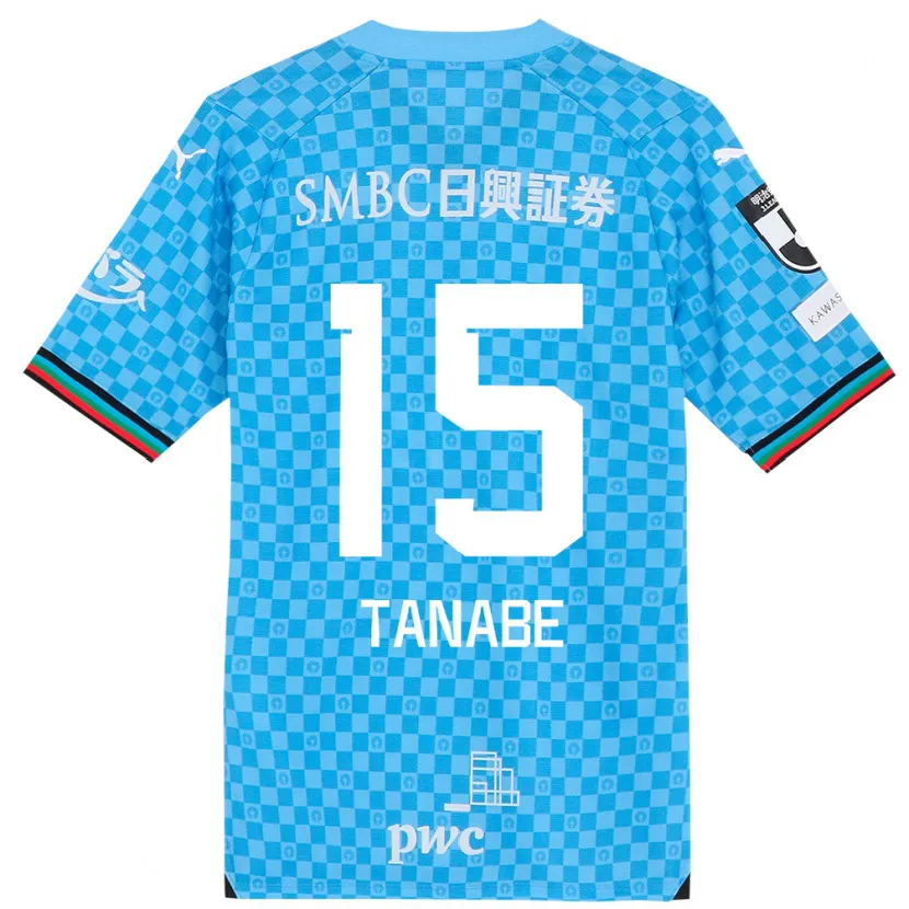 Danxen Hombre Camiseta Shuto Tanabe #15 Azul Celeste 1ª Equipación 2024/25 La Camisa