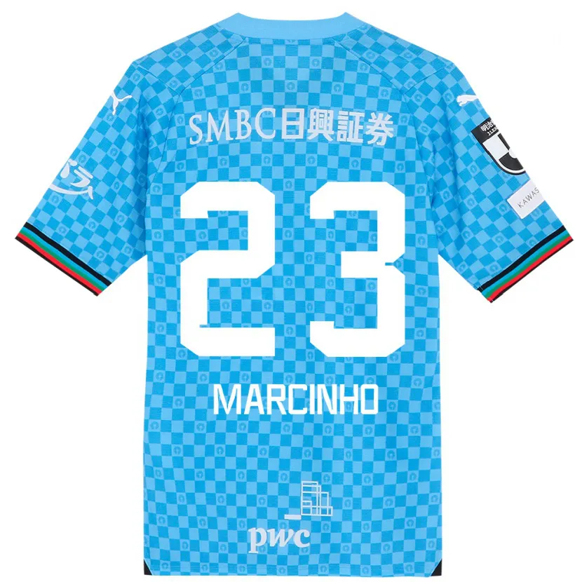 Danxen Hombre Camiseta Marcinho #23 Azul Celeste 1ª Equipación 2024/25 La Camisa