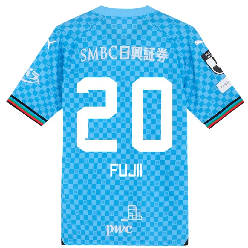 Danxen Hombre Camiseta Rensuke Fujii #20 Azul Celeste 1ª Equipación 2024/25 La Camisa