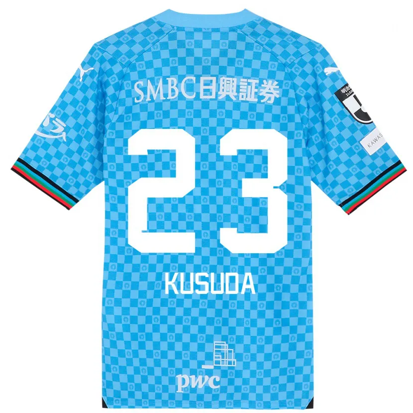 Danxen Hombre Camiseta Haruki Kusuda #23 Azul Celeste 1ª Equipación 2024/25 La Camisa